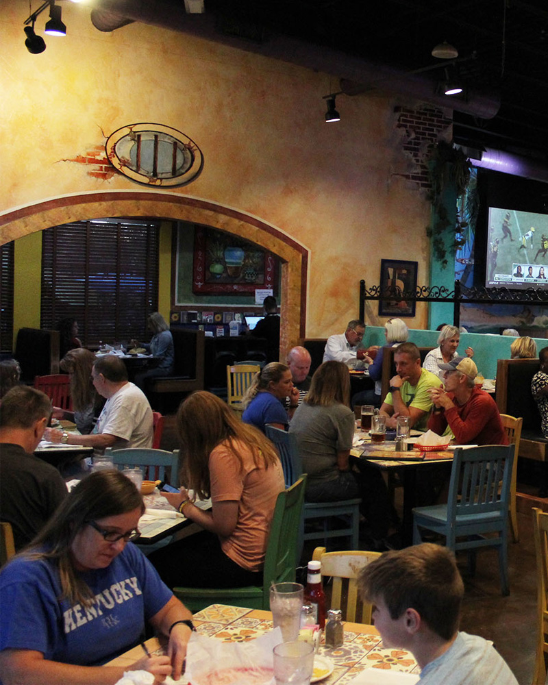 Miguel's renovated patio with live band